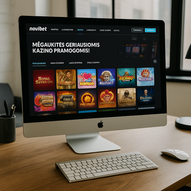Novibet - Intuityvus dizainas - Lietuvių kalba ir tamsus režimas